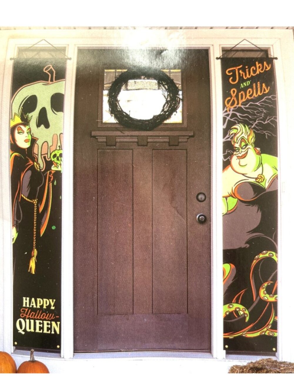 Disney Villians Halloween 2pc Porch Banner Decoration
